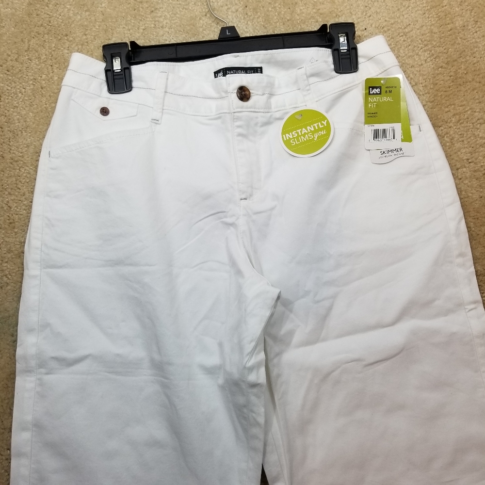 NWT Lee natural skimmer white pants - Picture 2 of 7